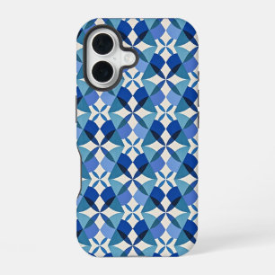 Mid-Century Modern Blue iPhone 16 Case