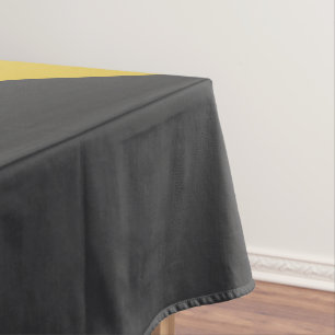 Mid-Century Modern Blue yellow Gunmetal Tablecloth