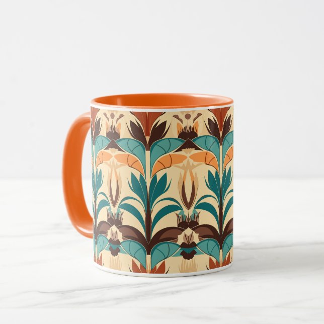 Mid-Century Modern Boho  Mug (Front Left)