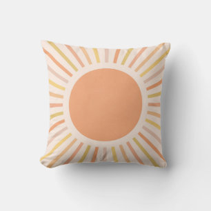Mid Century Modern Boho Sun Cushion