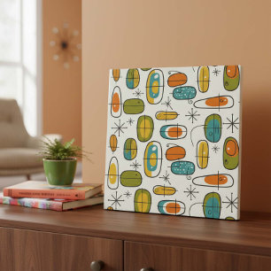 Mid-Century Modern Boomerang Pattern #9 ID1224 Tile