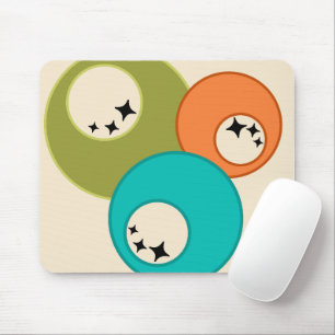 Mid-Century Modern Bowling Balls  Mouse Pad