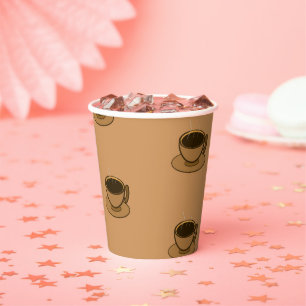 Mid Century Modern Brown Cosy Coffee Cup Paper Cup