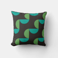 Mid-Century Modern Brown green and turquoise    