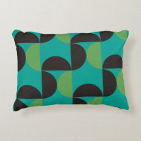 Mid-Century Modern Brown green and turquoise    
