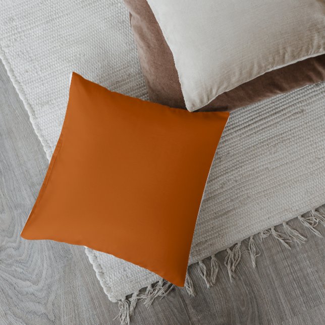 Mid-Century Modern Burnt Orange Throw Pillow (Creator Uploaded)