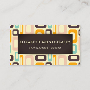 Mid Century Modern Business Card