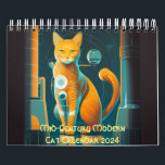 Mid-Century Modern Cat Calendar 2024, Cat Calendar<br><div class="desc">Great Mid-Century Modern Cat Calendar for 2024. Make each day an important occasion with a customised calendar from Zazzle. A great gift to hand out or just to hang in your home or office! Available in 3 sizes: Small: 5.5”l x 7”w Medium: 8.5”l x 11”w Large: 11”l x 14.25”w Printed...</div>