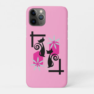 Mid Century Modern Cat Case-Mate iPhone Case