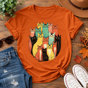 Mid-Century Modern Cat Collective T-Shirt