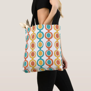 Mid-Century Modern Chain Tote Bag