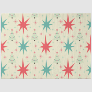 Mid Century Modern Christmas Pattern Tissue Paper