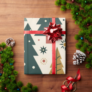 Mid-Century Modern Christmas Wrapping Paper
