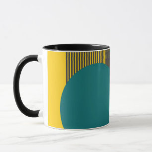 Mid-Century Modern Circle and Lines  Mug