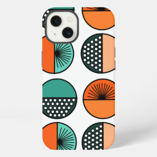 Mid-Century Modern Circle Halves  iPhone 13 Case