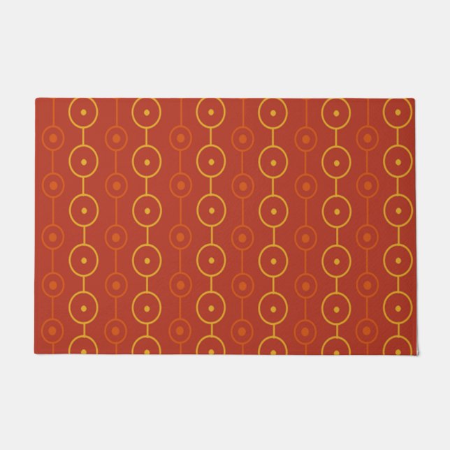 Mid-Century Modern Circle Strings Doormat (Front)