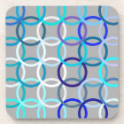 Mid-Century Modern circles, grey, blue and white