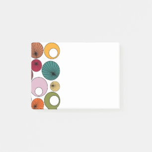 Mid-Century Modern Circles  Post-it Notes