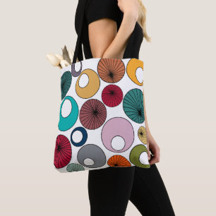 Mid-Century Modern Circles  Tote Bag