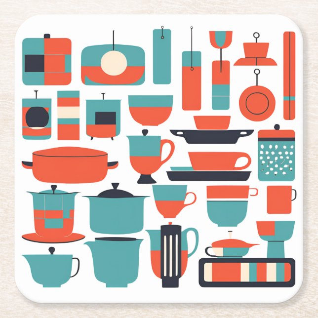 Mid Century Modern Coasters (Front)