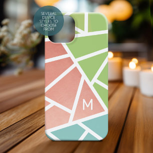 Mid Century Modern Colour Block pastels MCM