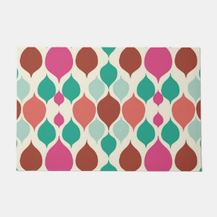Mid Century Modern Colourful Geometric  Doormat
