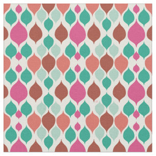 Mid Century Modern Colourful Geometric  Fabric
