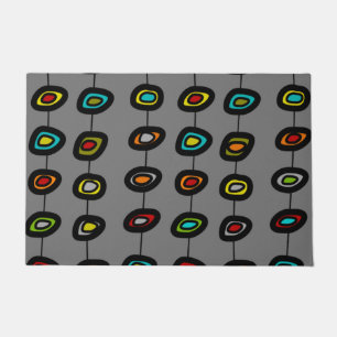 Mid-Century Modern Colourful Strands Doormat