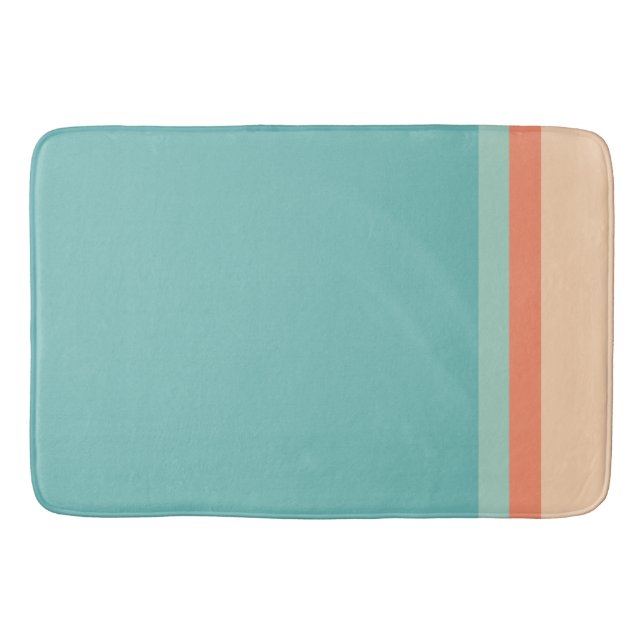 Mid Century Modern Colours Bath Mat (Front)