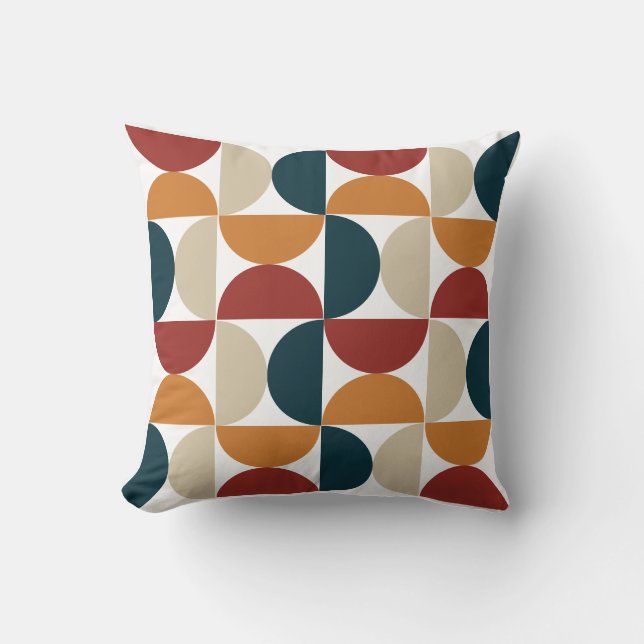 Mid-Century Modern Copper Firefly    Cushion (Front)