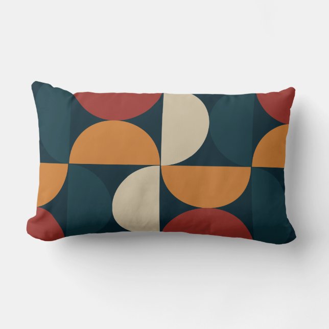 Mid-Century Modern Copper Firefly   Lumbar Cushion (Front)