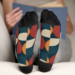 Mid-Century Modern Copper Firefly Socks
