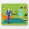 Mid Century Modern Couple Mousepad