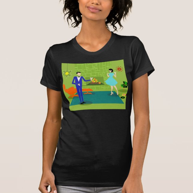 Mid Century Modern Couple T-Shirt (Front)
