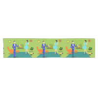 Mid Century Modern Couple Table Runner