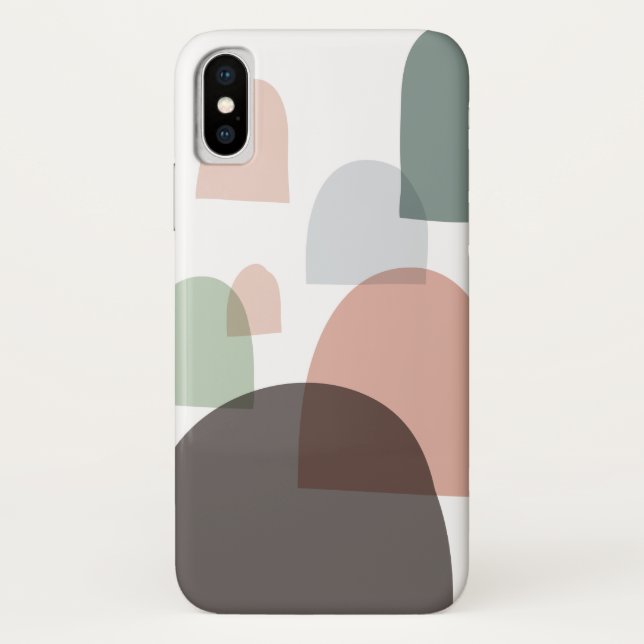 Mid century modern design iPhone X Case (Back)