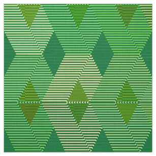 Mid-Century Modern Diamond Print, Jade Green Fabric