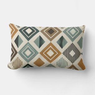 Mid-Century Modern Diamonds Lumbar Cushion