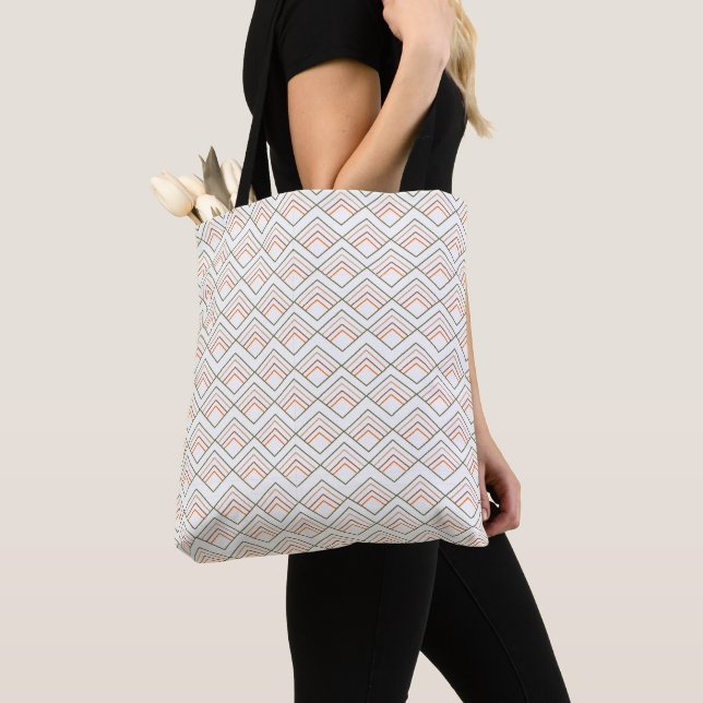 Mid-Century Modern Diamonds  Tote Bag (Close Up)