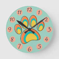 Mid Century Modern Dog Paw Print