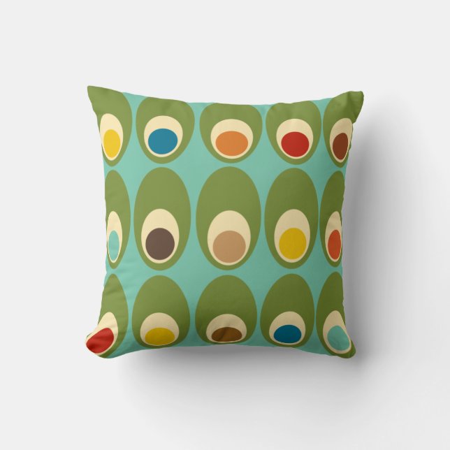 Mid-Century Modern Eggs Cushion (Front)