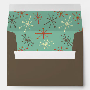 Mid Century Modern Envelope with Retro Sputnik 