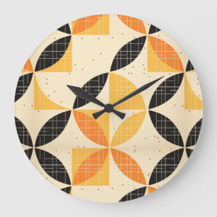 Mid Century Modern Fall  Large Clock