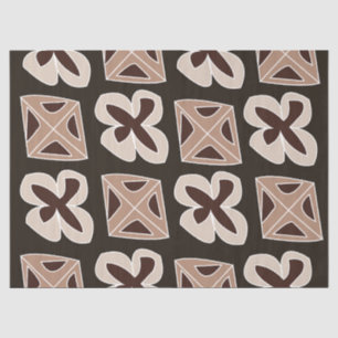 Mid Century Modern Floral Geometric Tissue Paper