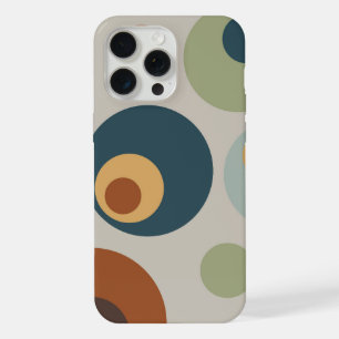 Mid Century Modern Fun Circles iPhone 15 Pro Max Case