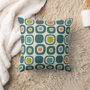 Mid Century Modern Garden Path Pattern Cushion