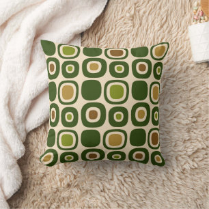 Mid Century Modern Garden Path Pattern Cushion