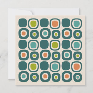 Mid Century Modern Garden Path Pattern Save The Date