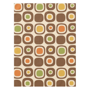 Mid Century Modern Garden Path Pattern Tablecloth
