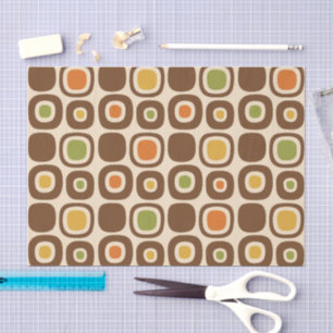 Mid Century Modern Garden Path Pattern Tissue Paper